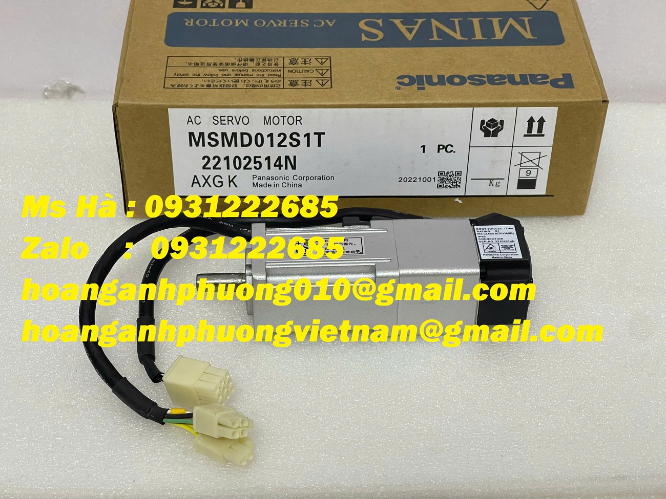 Bộ servo 100W Panasonic MSMD012S1T - hỗ trợ tư vấn - liên hệ